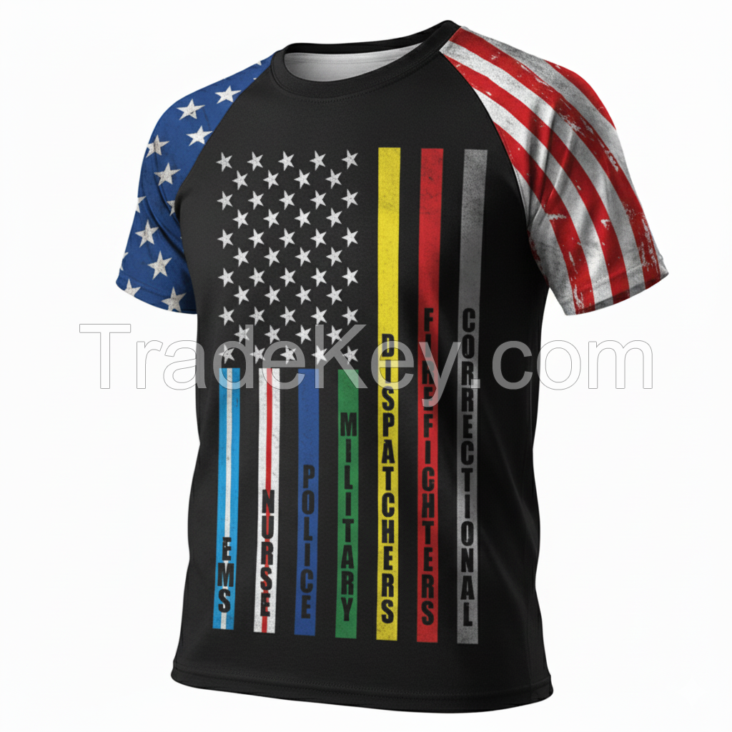 Custom Logo Print High Quality 300GSM Heavy Weight Regular Fit 100% Cotton Blank Streetwear T Shirts for Men