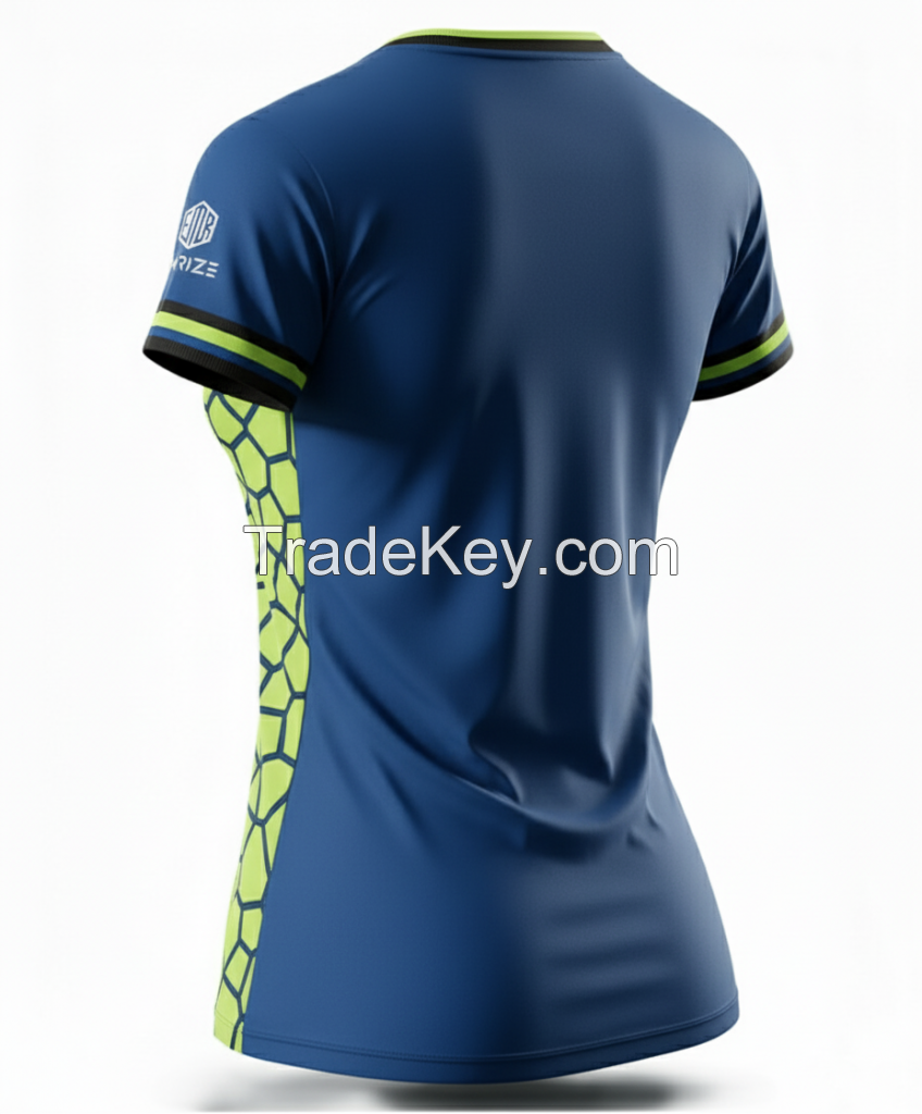 OEM Logo V Collar Ladies V-Speed Custom Jersey Slim Fit Short Sleeve Sports Polo Shirts Golf T-Shirt for Women Polyester Casual Style