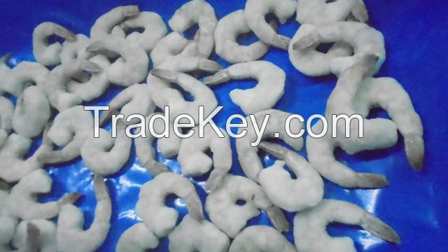 FROZEN RAW PEELED AND DEVEINED TAIL OFF(PD) VANNAMEI WHITE SHRIMP