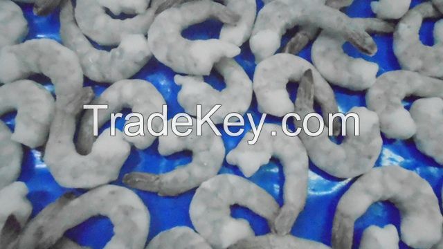 FROZEN RAW PEELED AND DEVEINED TAIL OFF(PD) VANNAMEI WHITE SHRIMP