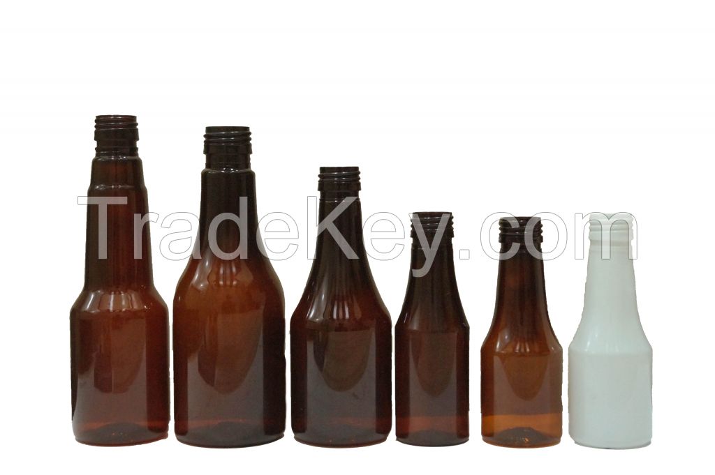 100 ML PET PHARMA BOTTLE AMBER