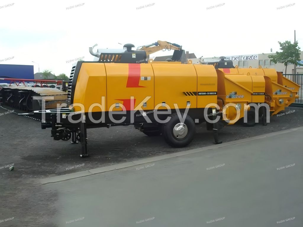 HBT6006A-5 China Hot Brand 70 M3/h Max. Concrete Output Concrete Trailer Pump