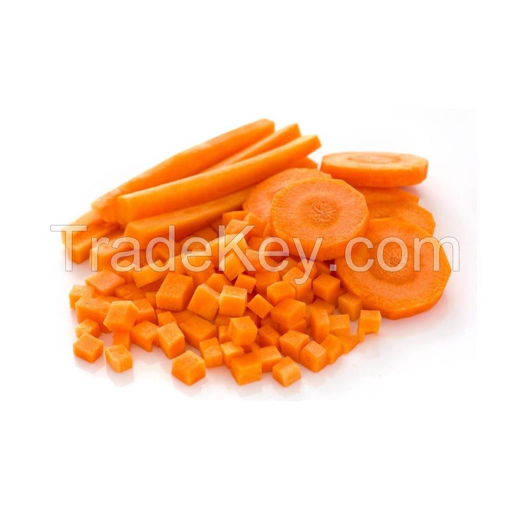 Frozen Organic Carrot Cubes Slices Sticks from Vietnam High Quality
