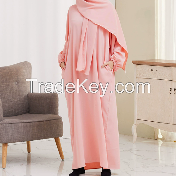 Cross border women's dress Middle East TÃÂ¼rkiye hooded gown dress
