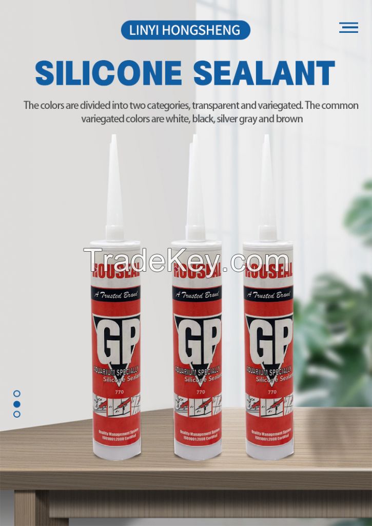 Waterproof Silicone Sealant for Kitchen and Bathroom Sanitary Sealing
