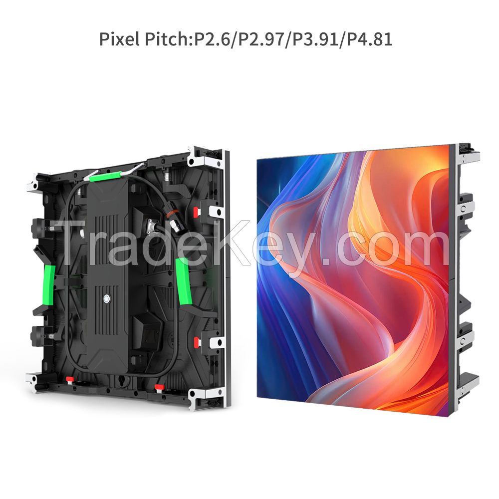 RAYBO OptiFlex Series Movable Rental LED Screen Indoor Outdoor P2.6 P3.9 P4.8 High Refresh Rate HD Seamless Splicing LED Wall for Stage Event