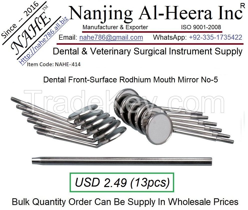 Dental Plain Mouth Mirror No-5 without Handle Dental Surgical Instrument