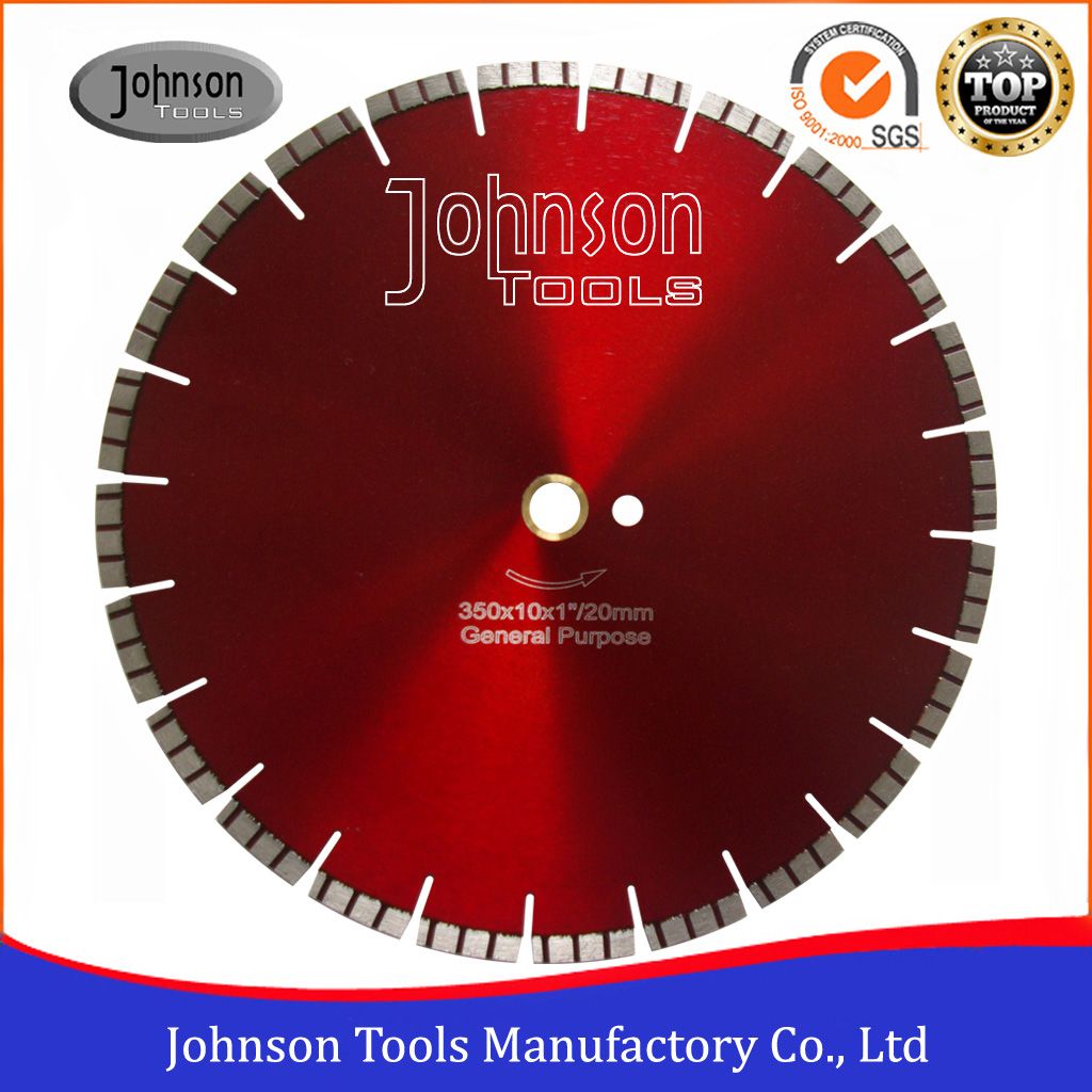 350mm Diamond Saw Blade for Cutting Concrete , Brick , Stone