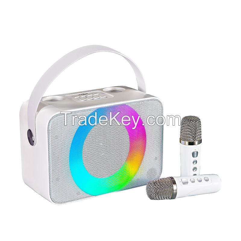 Portable Karaoke System with Wireless Singing Microphone for Indoor and Outdoor Entertainment