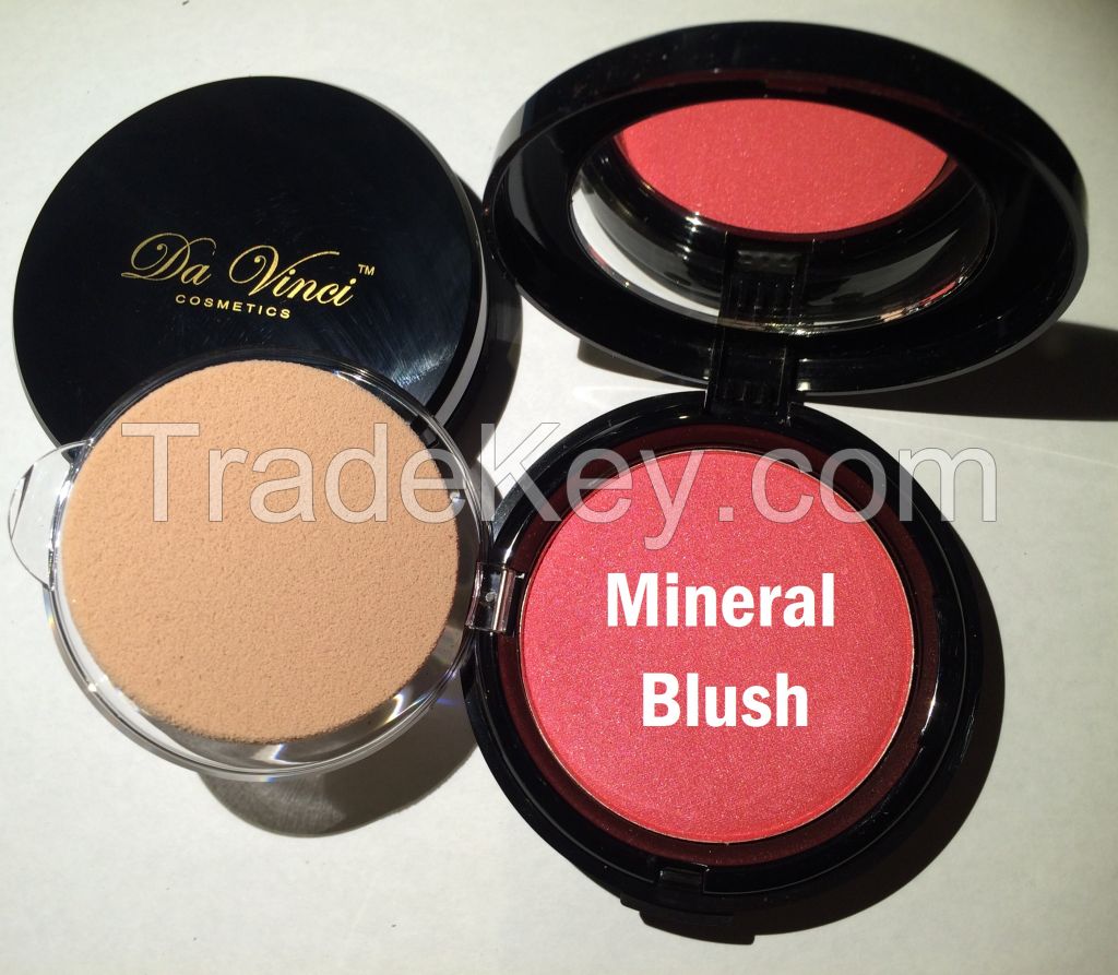 Da Vinci Cosmetics Pressed Blush - 16 colors 100% mineral makeup & USA made