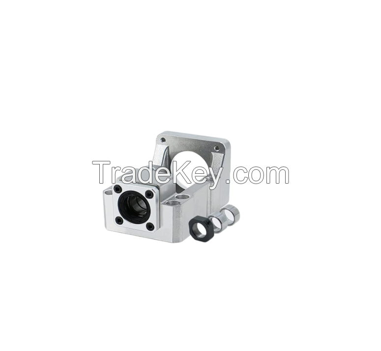 Motor Mounting Bracket and BK12 Bearing End Support Block for Nema 23 Stepper Motor and Ball Screw 16mm Ballscrew SFU1604 SFU1605 SFU1610 as CNC Kit Parts