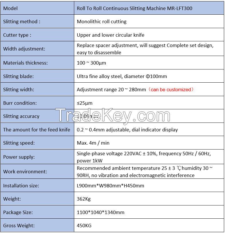Roll To Roll Continuous Slitting Machine  For Battery Electrode Cutting