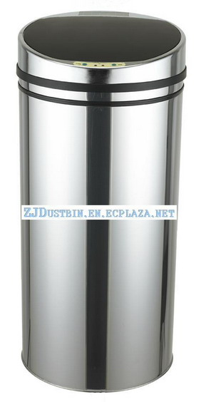 Stainless Steel Sensor Dustbin(Round Design No.2)