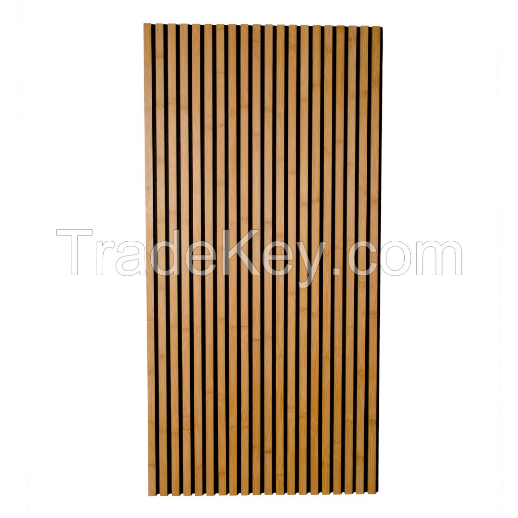 LVFENG  Bamboo and  Wood Slat Acoustic Panels for Wall and Ceiling - bamboo manufacturer 