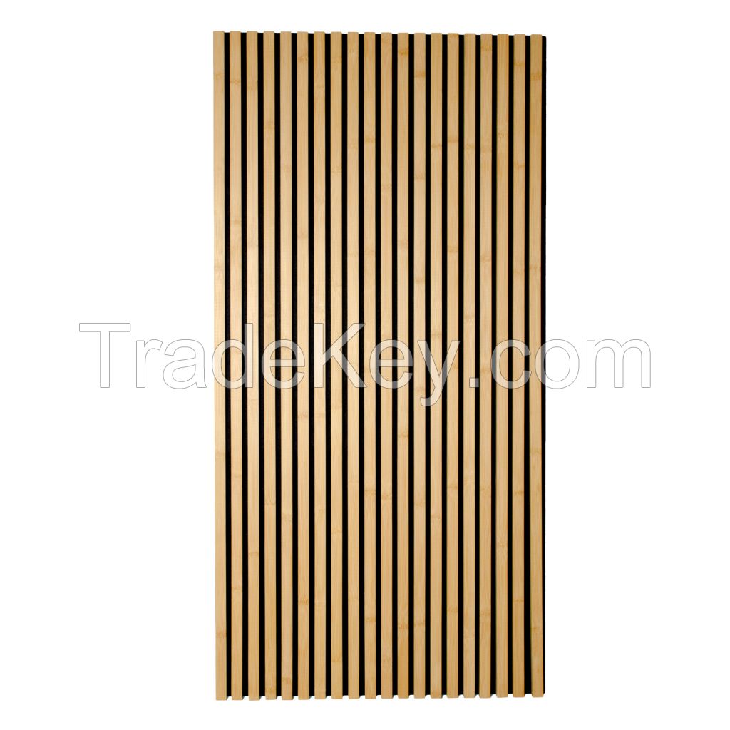 LVFENG  Bamboo and  Wood Slat Acoustic Panels for Wall and Ceiling - bamboo manufacturer 