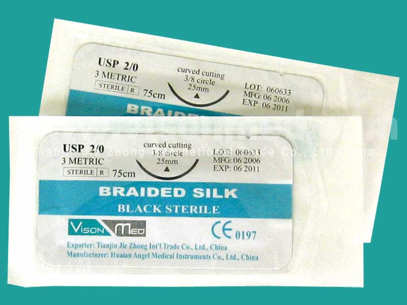 Silk sutures