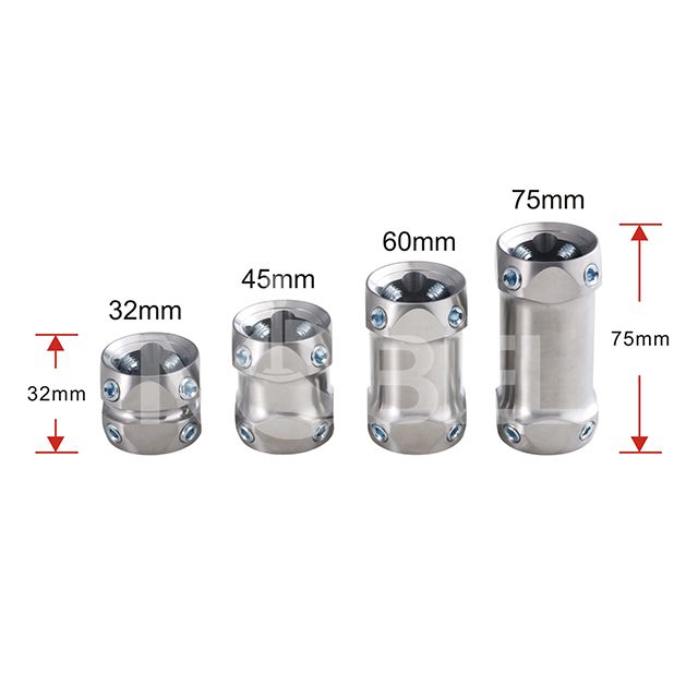 Prosthetic components artificial limb double socket adapter