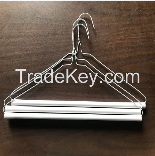 Wholesale 16inch Laundry Hanger Caped Hanger Wire Clothes Hangers