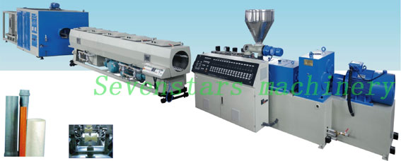 PVC pipe extrusion production line