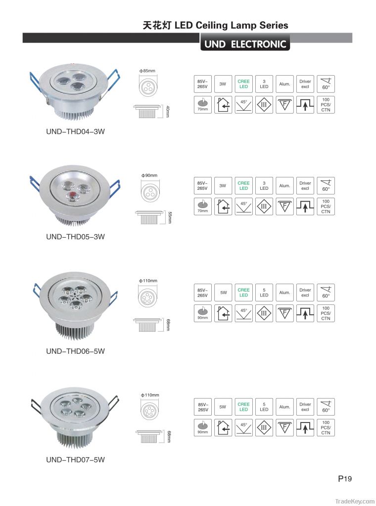 LED light  LED down Light LED ceiling light