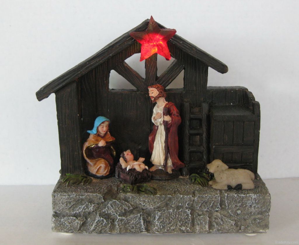 Nativity with led light