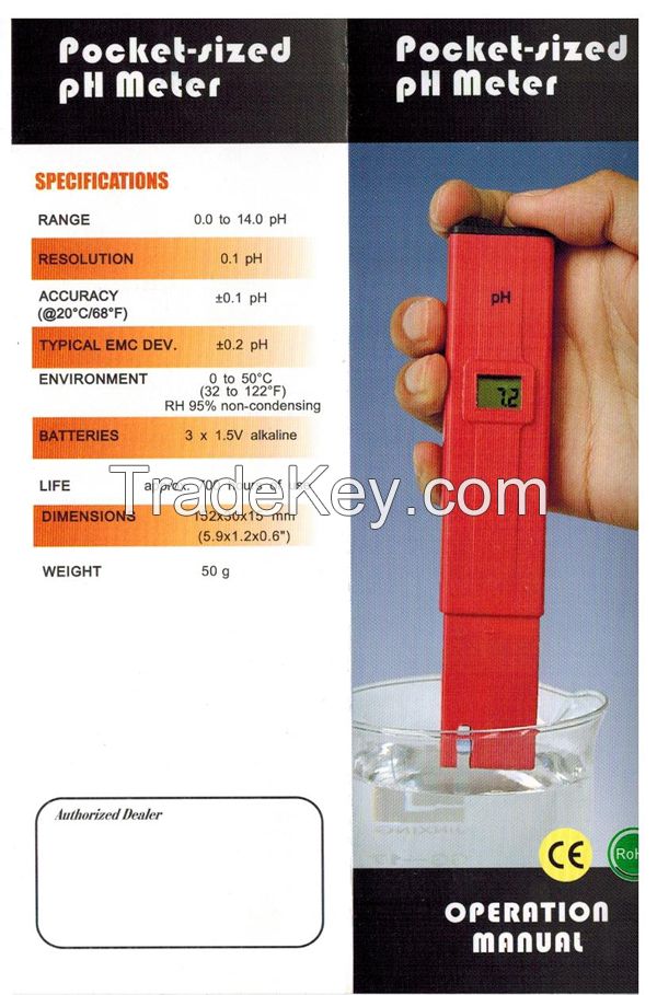 PH-107 PH-009 Pen pocket-sized PH meter PH tester