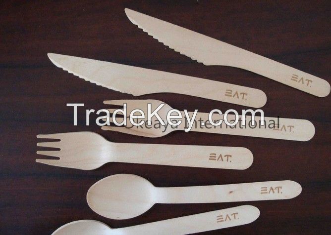 wooden spoon/fork/knife making machine/ Disposable spoon making machine/ Disposable wooden fork making line