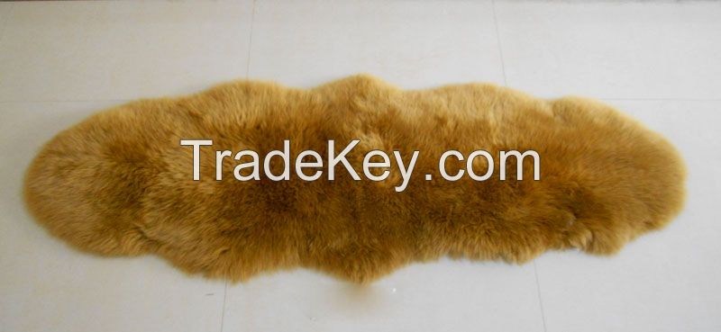 double sheepskin rug