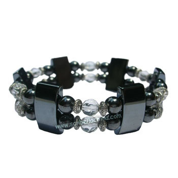 Magnetic hematite bracelet