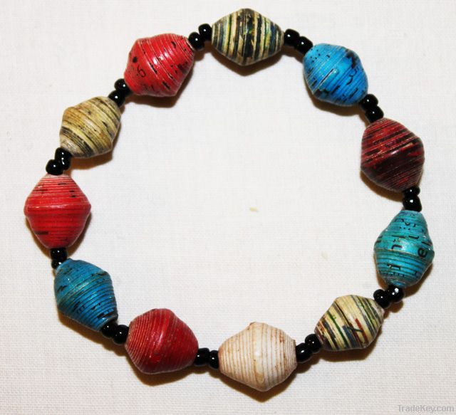 UGANDA PAPER BEADED BRACELETS