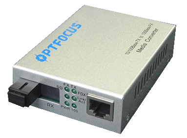 100M fiber media converter