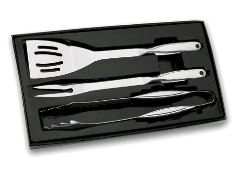 3pcs BBQ Tools set in black box