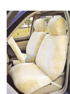 Sheepskin car seat cover