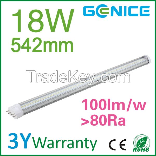 High quality 9w 12w 15w 18w 22w 26w 2g11 led tube with internal&external driver