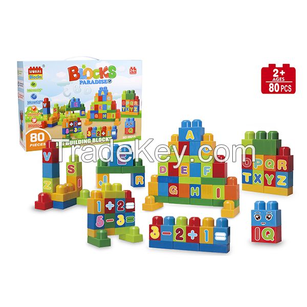 Wokaiblocks Educational Baby Toys-80PCS Building Block