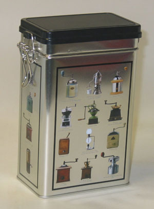 coffee tin box