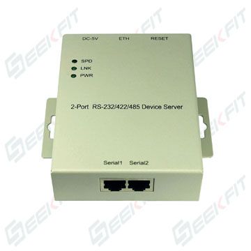 Magnetic Isolation protect 2-port RS485/42 to ETH Serial Converter