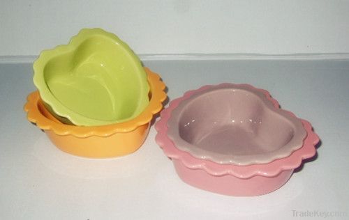 heart shape baking dish /bowl