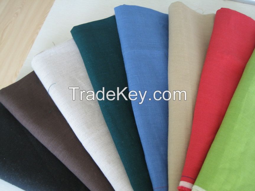 Linen Dyed Fabric Apparle Fabric Flax Cloth