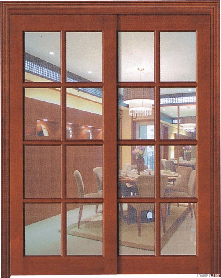 Wooden Sliding Glass Door