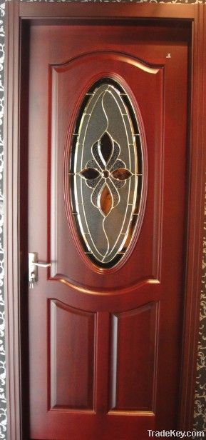 Wood Glass Entry Door