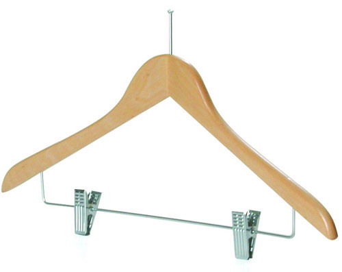 Anti-theft wooden hanger  L3007T