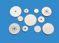 RHODIUM-PLATED MOLYBDENUM DISCS