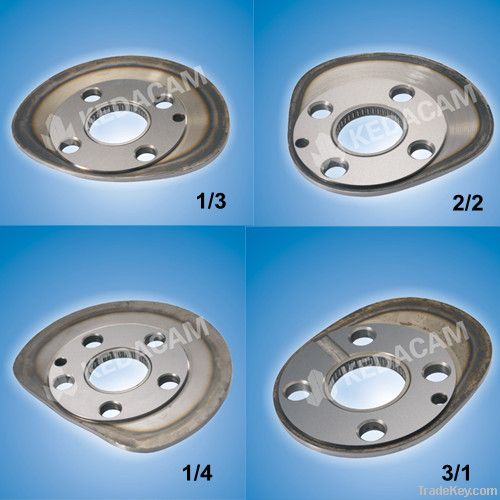 Shedding cam series for somet rapier loom