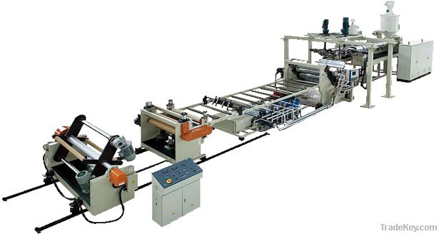 PET transparent sheet extrusion machine