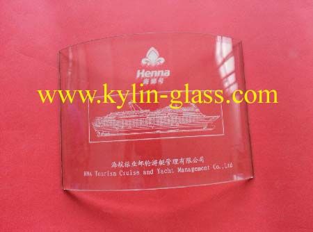 arc glass plate