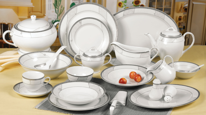 Round Ceramic Dinner Set Round Plate