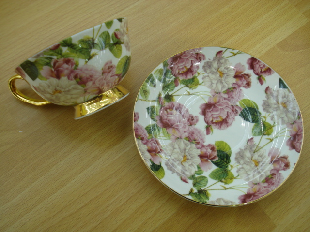 bone china cup and saucer