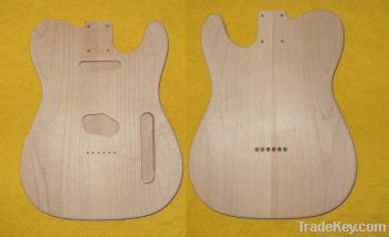 Tele style two-piece alder body, unfinished