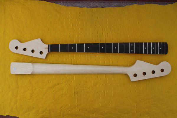 Jazz bass replacement maple necks, matte clear finish